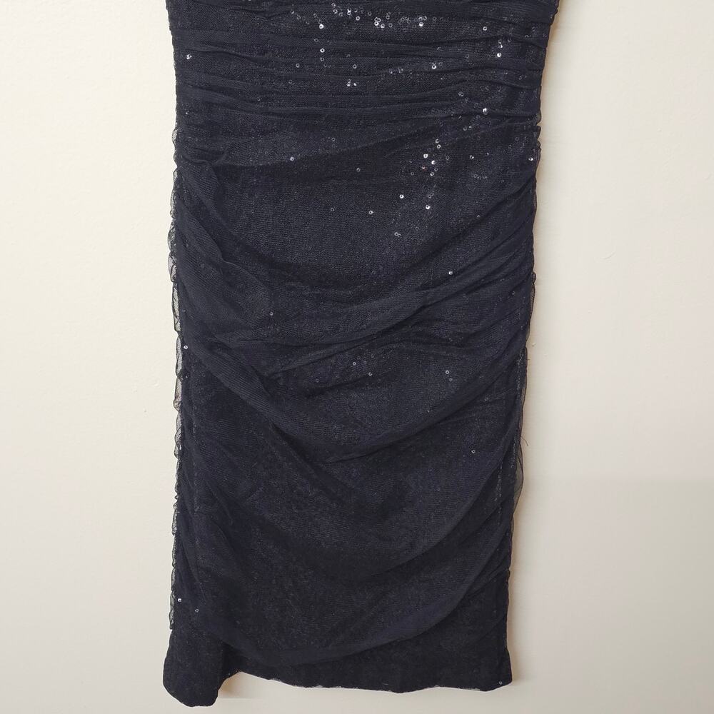 Ralph Lauren Evening Dress Black Sequin Fitted Size 2 - Picture 7 of 11